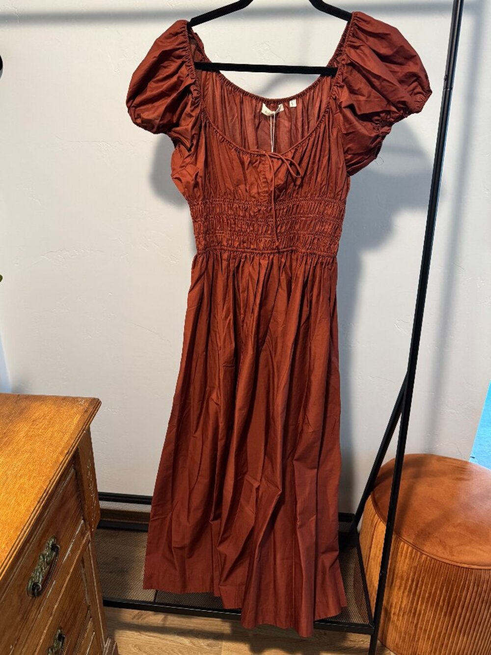 Doen quinn dress in rusty brown M NWT - Picture 3 of 4
